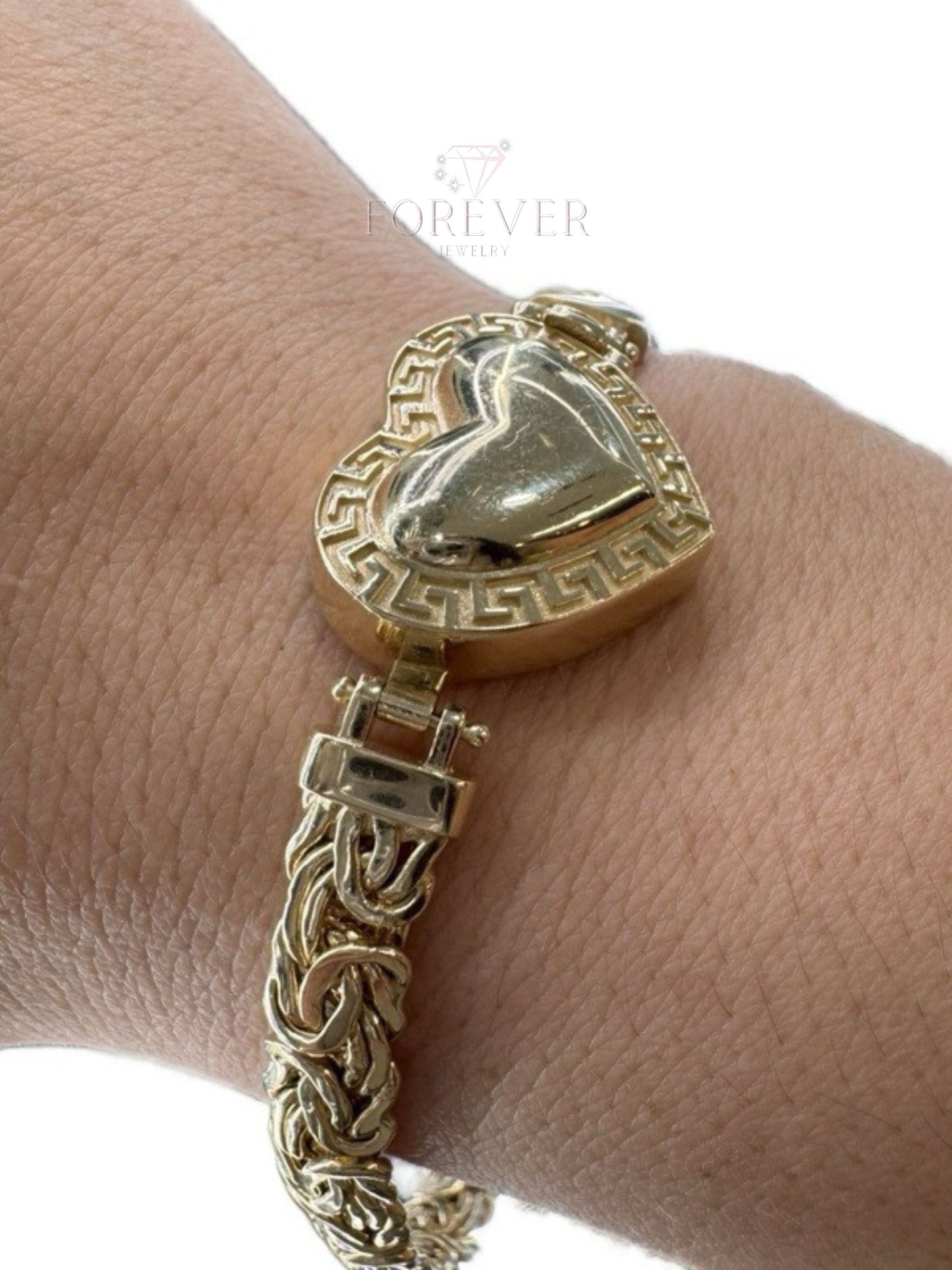 14K Gold Byzantine Women Bracelet