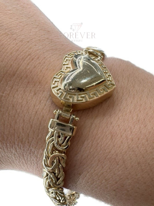 14K Gold Byzantine Women Bracelet