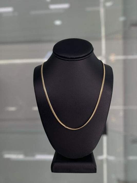 14K GOLD 22” CUBAN LINK (SOLID)