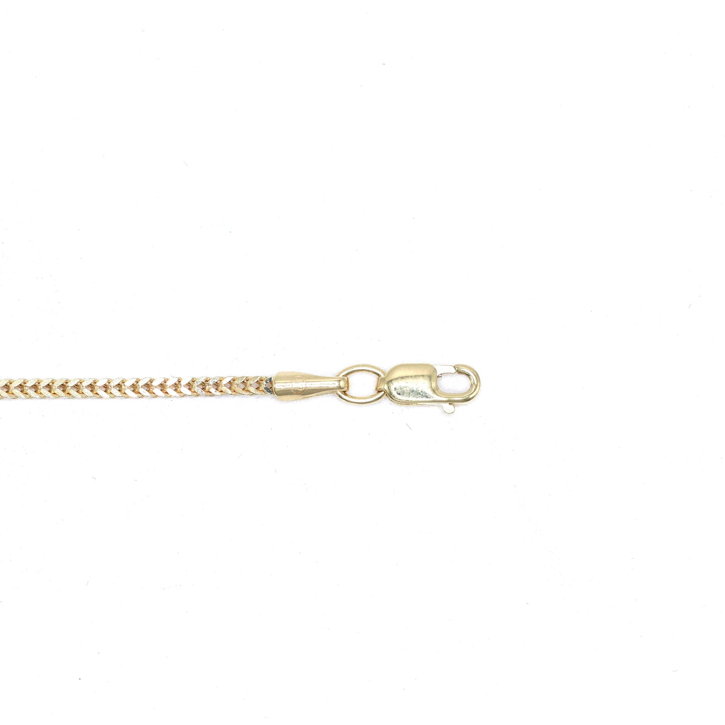 14KT GOLD FRANCO BRACELET 1.5MM - SEMISOLID