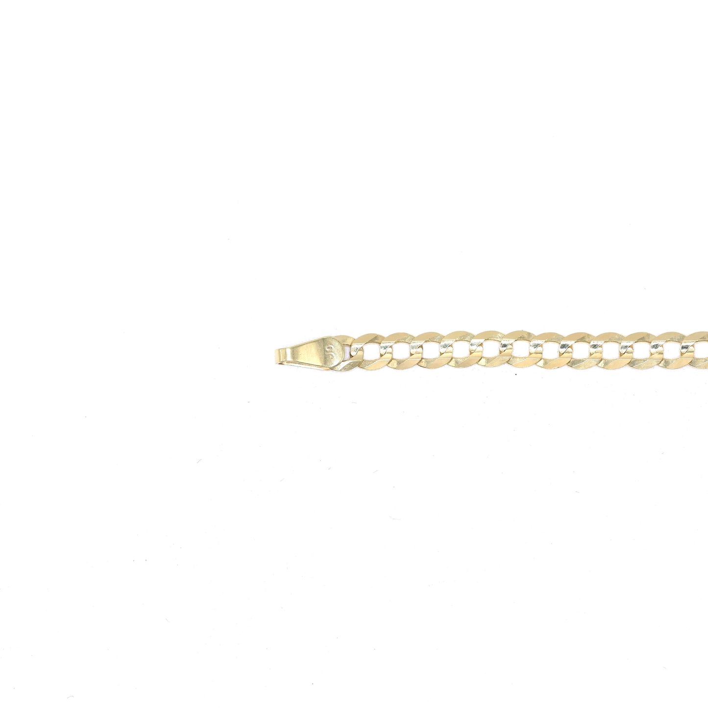 14KT GOLD CUBAN BRACELET 3.5MM - SOLID