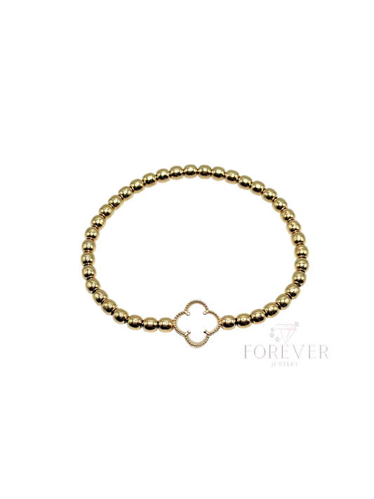 14KT GOLD BALINESE FLOWER BRACELET