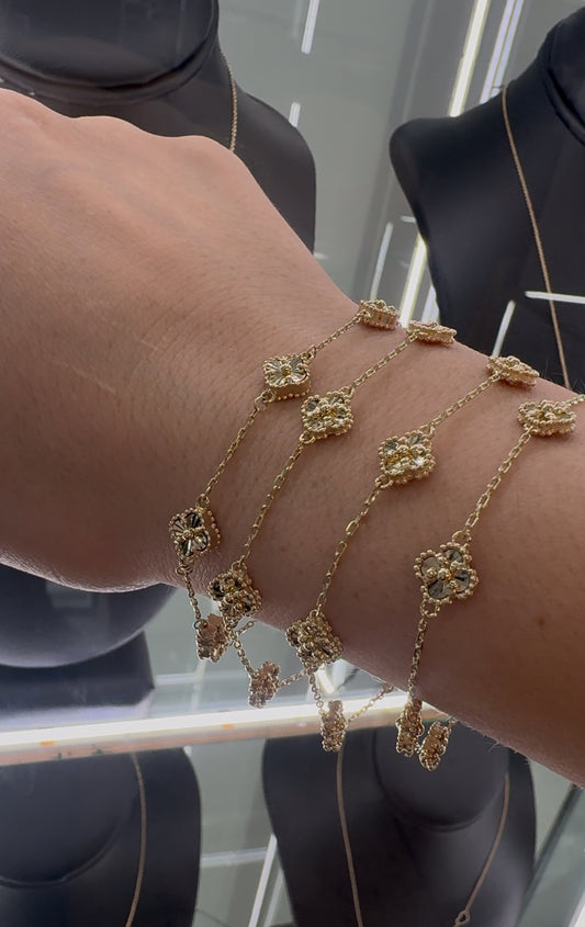 14K Gold Baby flowers
