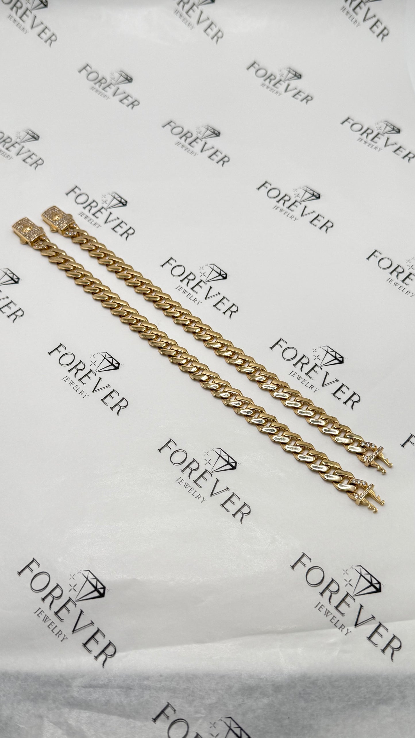 14KT GOLD MONACO BRACELET (SEMISOLID)