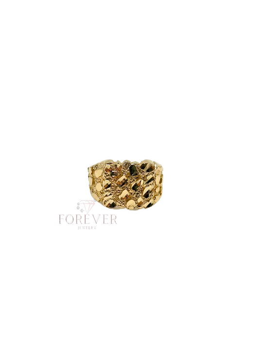 14K GOLD NUGGET RING