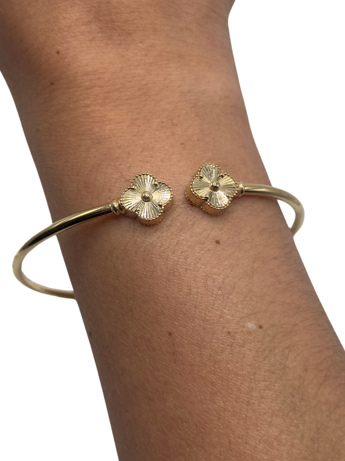 14K GOLD FLOWER BRACELET