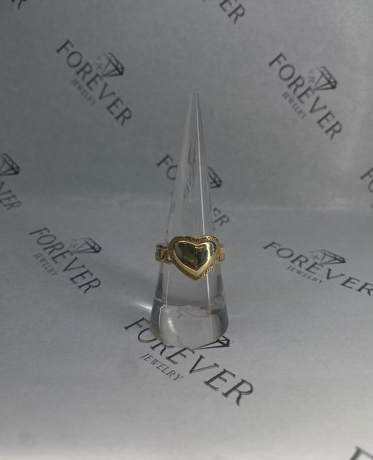 14K Gold Heart Ring