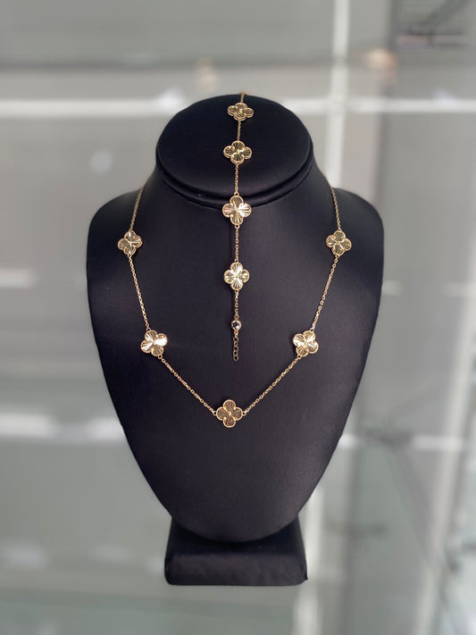 14K Gold flowers Set