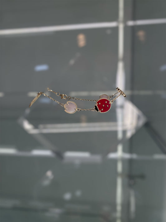 14K Gold Ladybug Bracelet