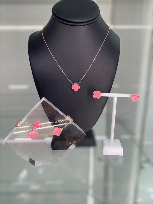 14K Gold Pink Set