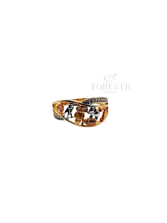 14KT GOLD LUCKY RING