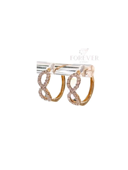 14KT GOLD INFINITY EARRINGS
