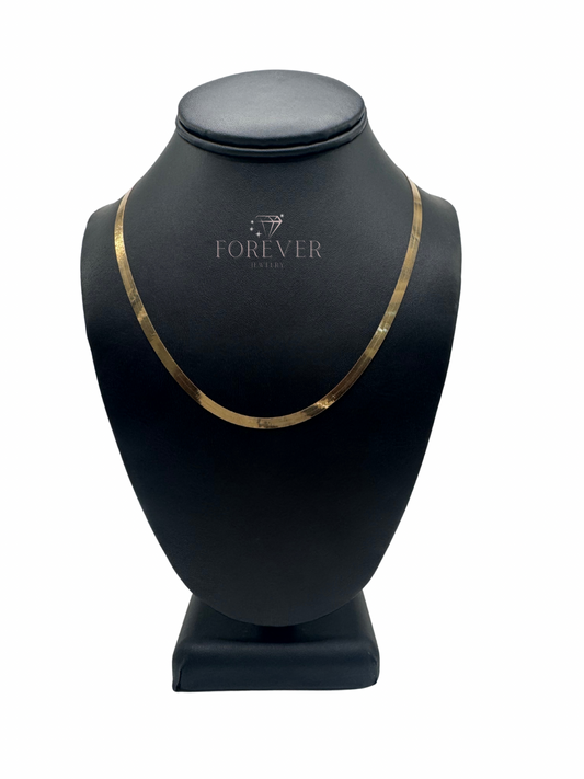 14K Gold Omega Necklace