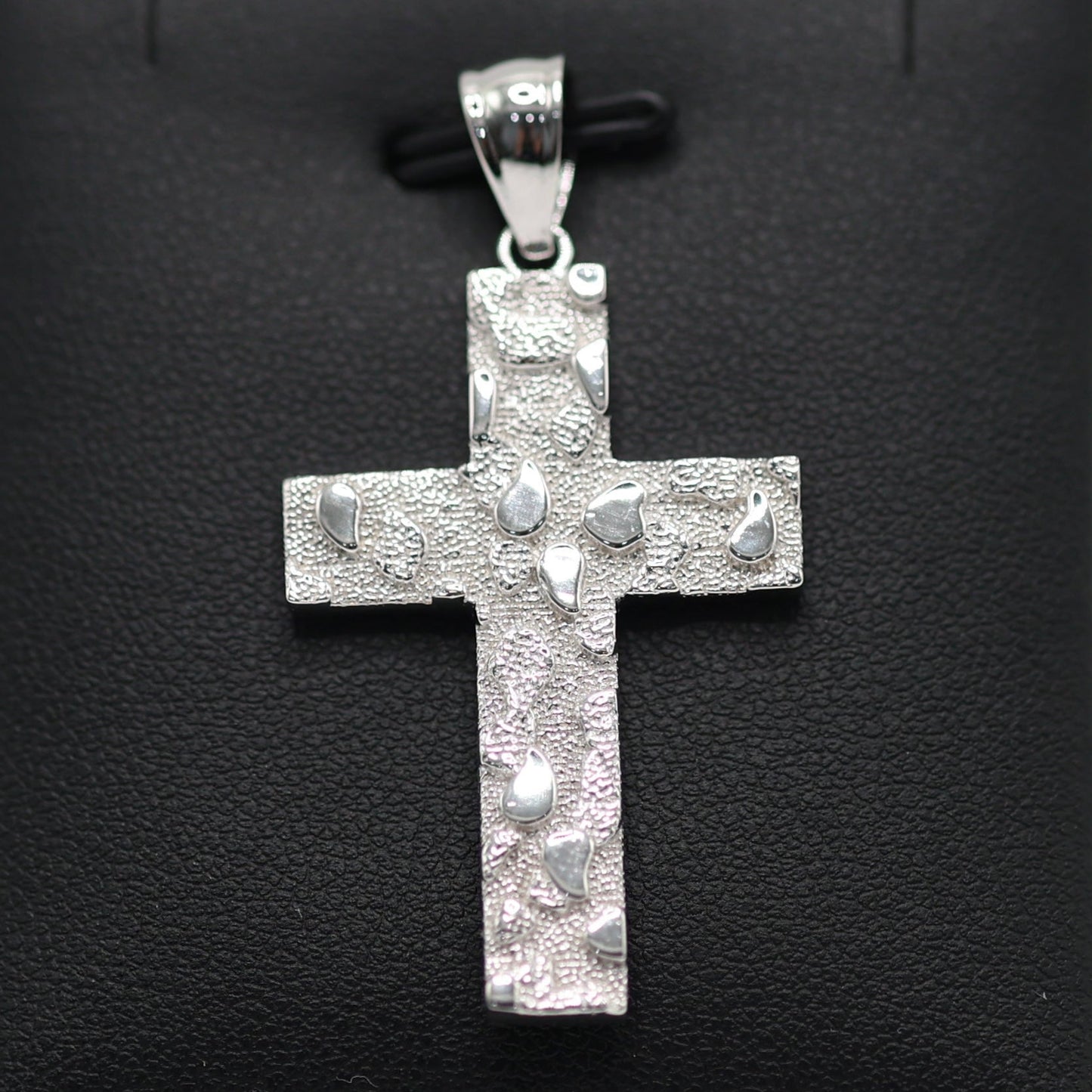 925 SILVER CROSS NUGGET PENDANT