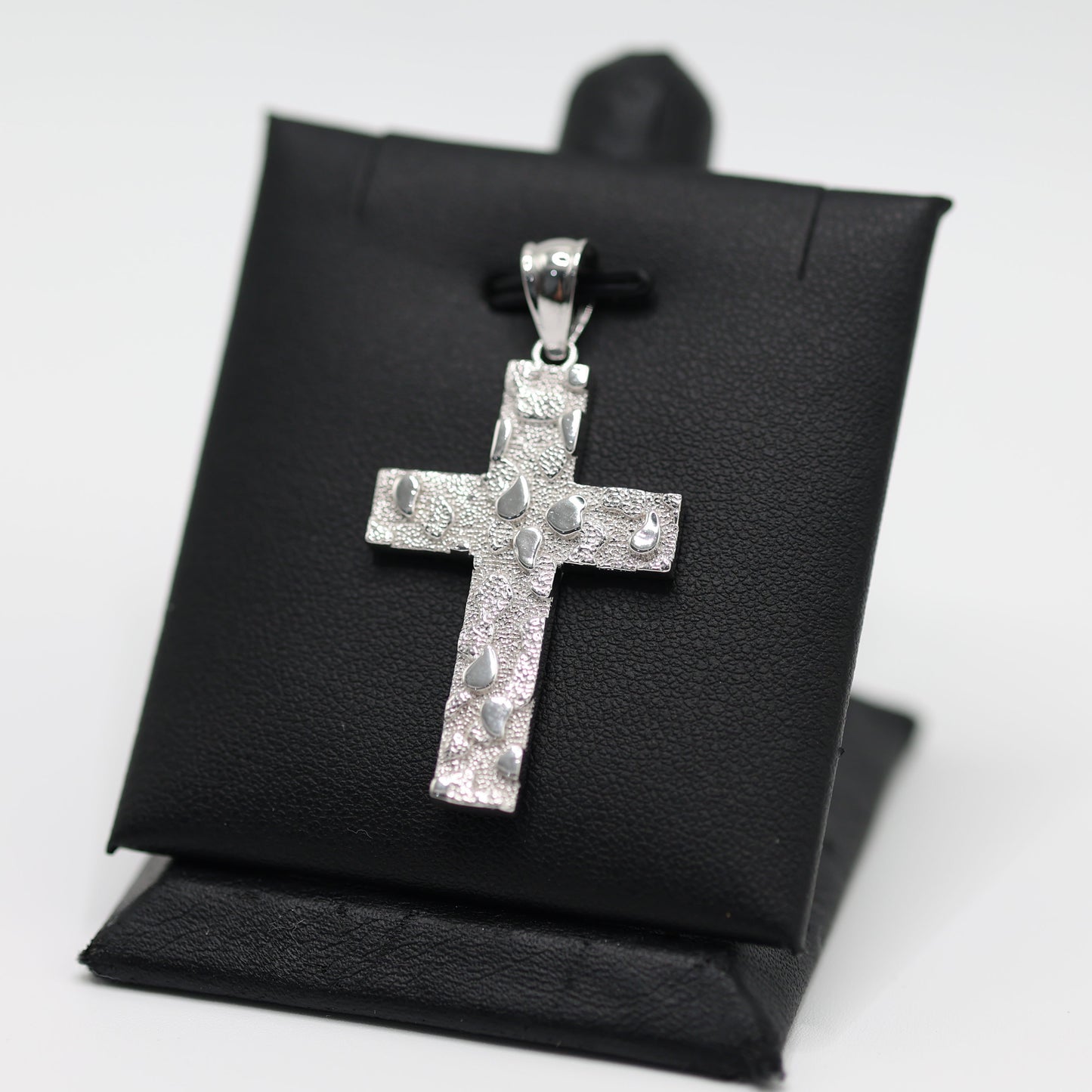 925 SILVER CROSS NUGGET PENDANT