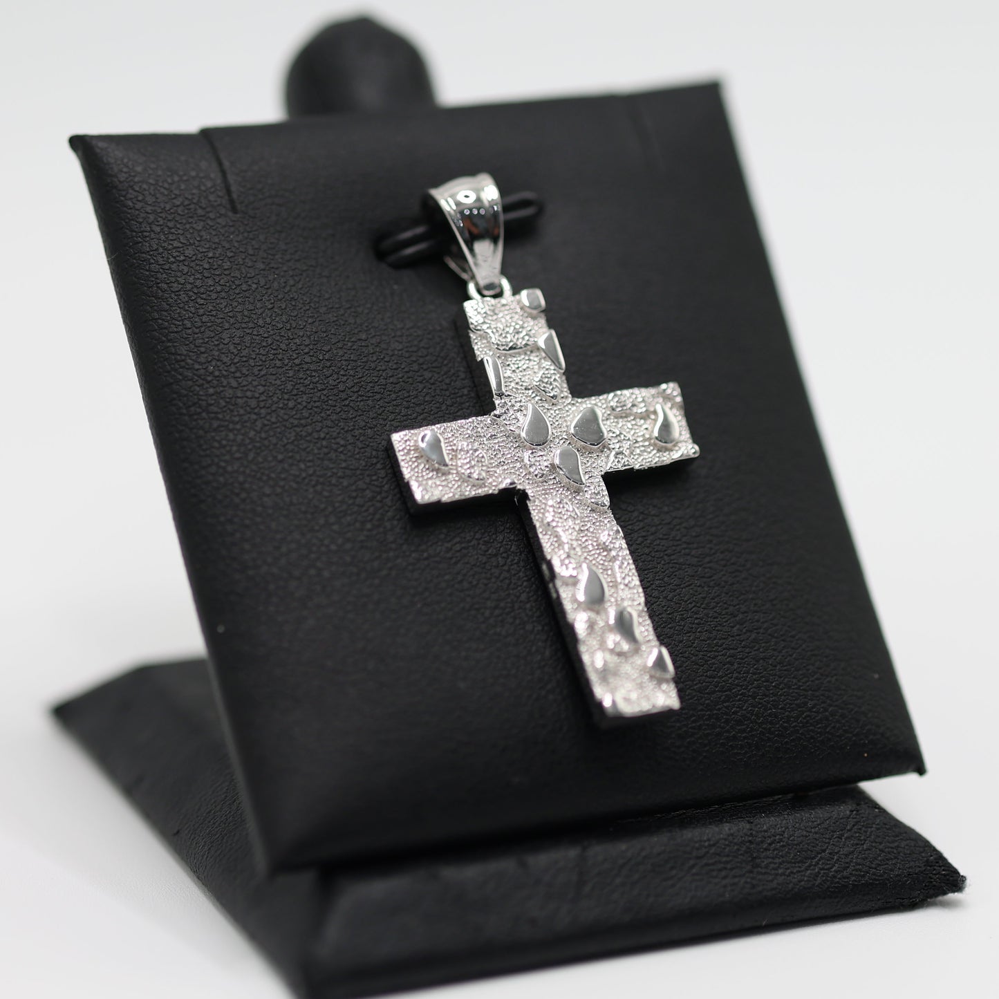925 SILVER CROSS NUGGET PENDANT