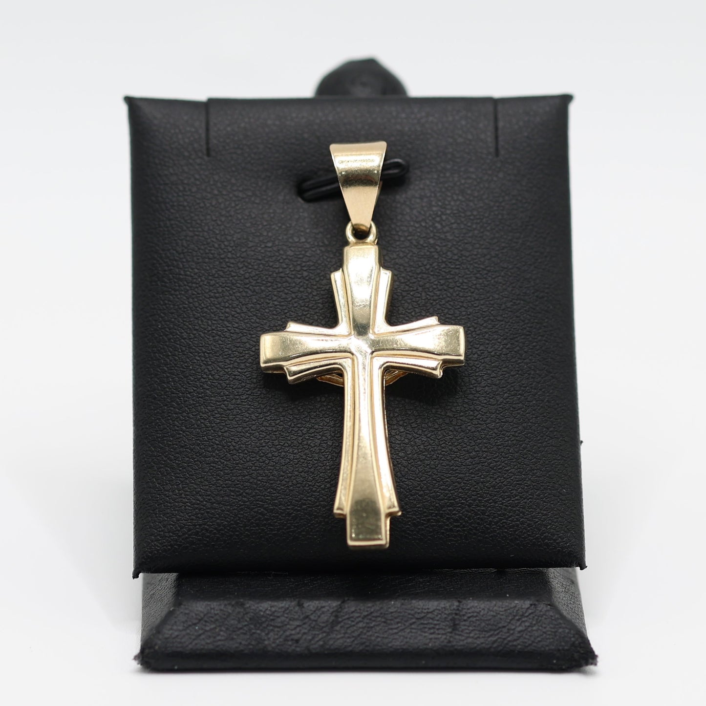 14KT GOLD 2 TONE CRUCIFIX CROSS WITH JESUS FIGURE