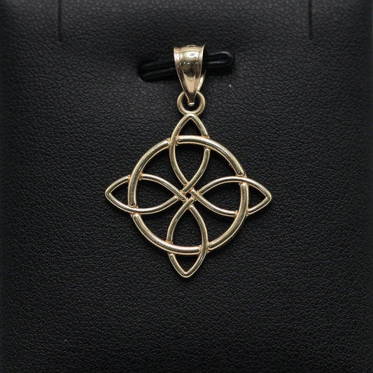 14KT GOLD WITCHES KNOT PENDANT