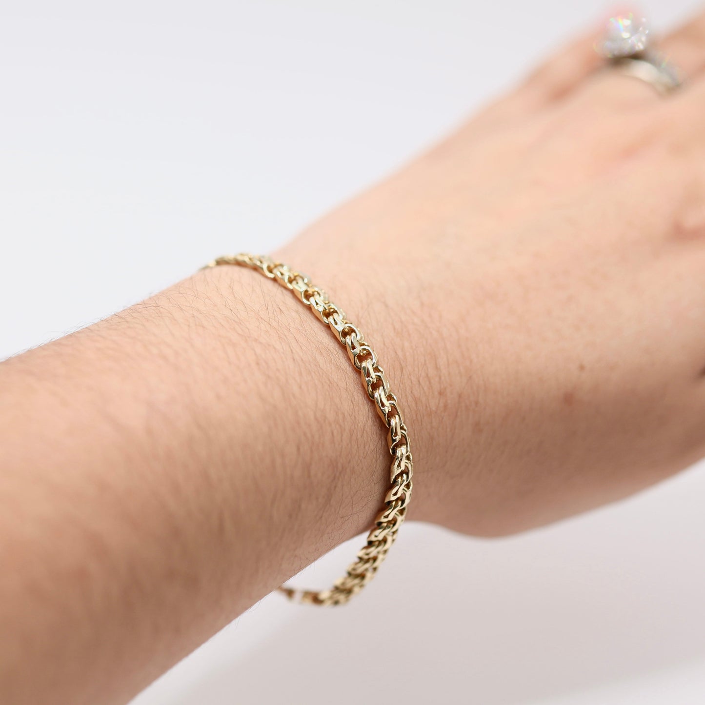 14KT GOLD CHINO LINK BRACELET - SOLID GOLD