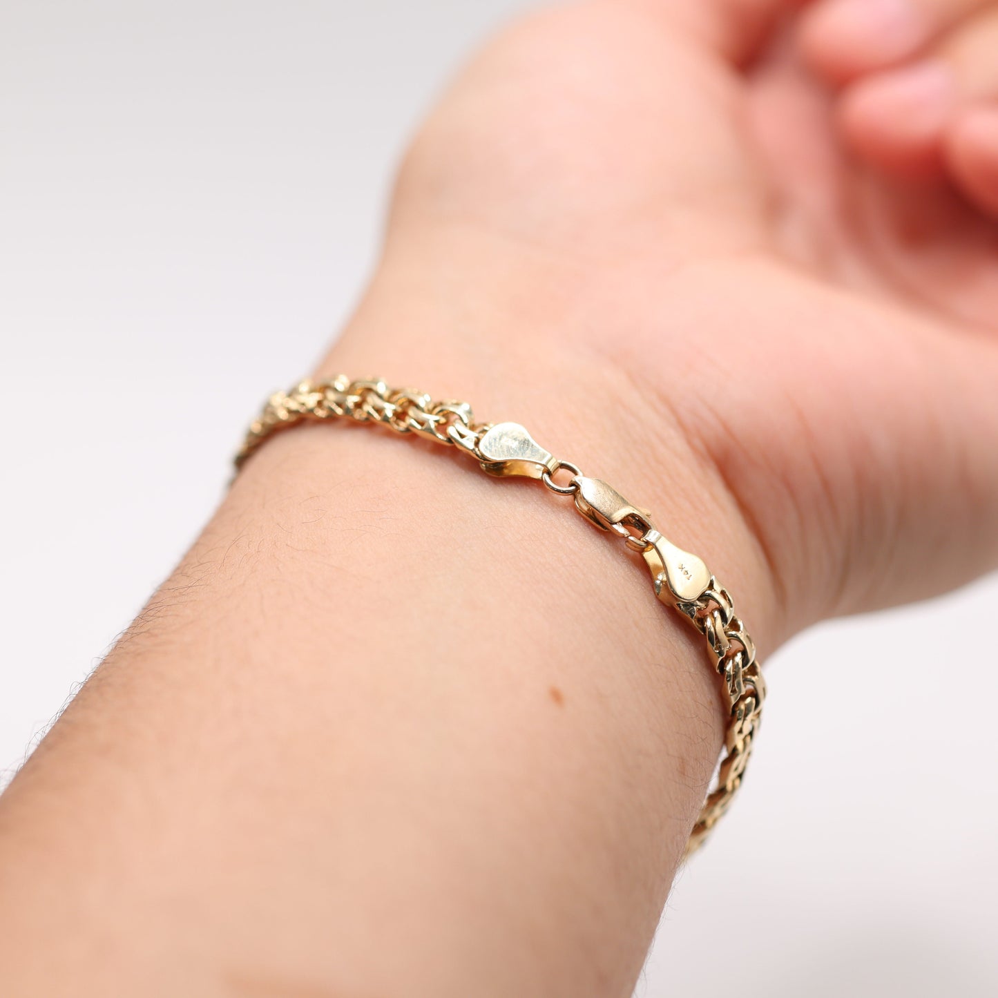 14KT GOLD CHINO LINK BRACELET - SOLID GOLD