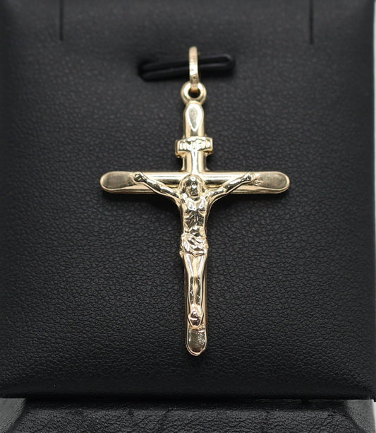 14KT GOLD CROSS CRUCIFIX PENDANT