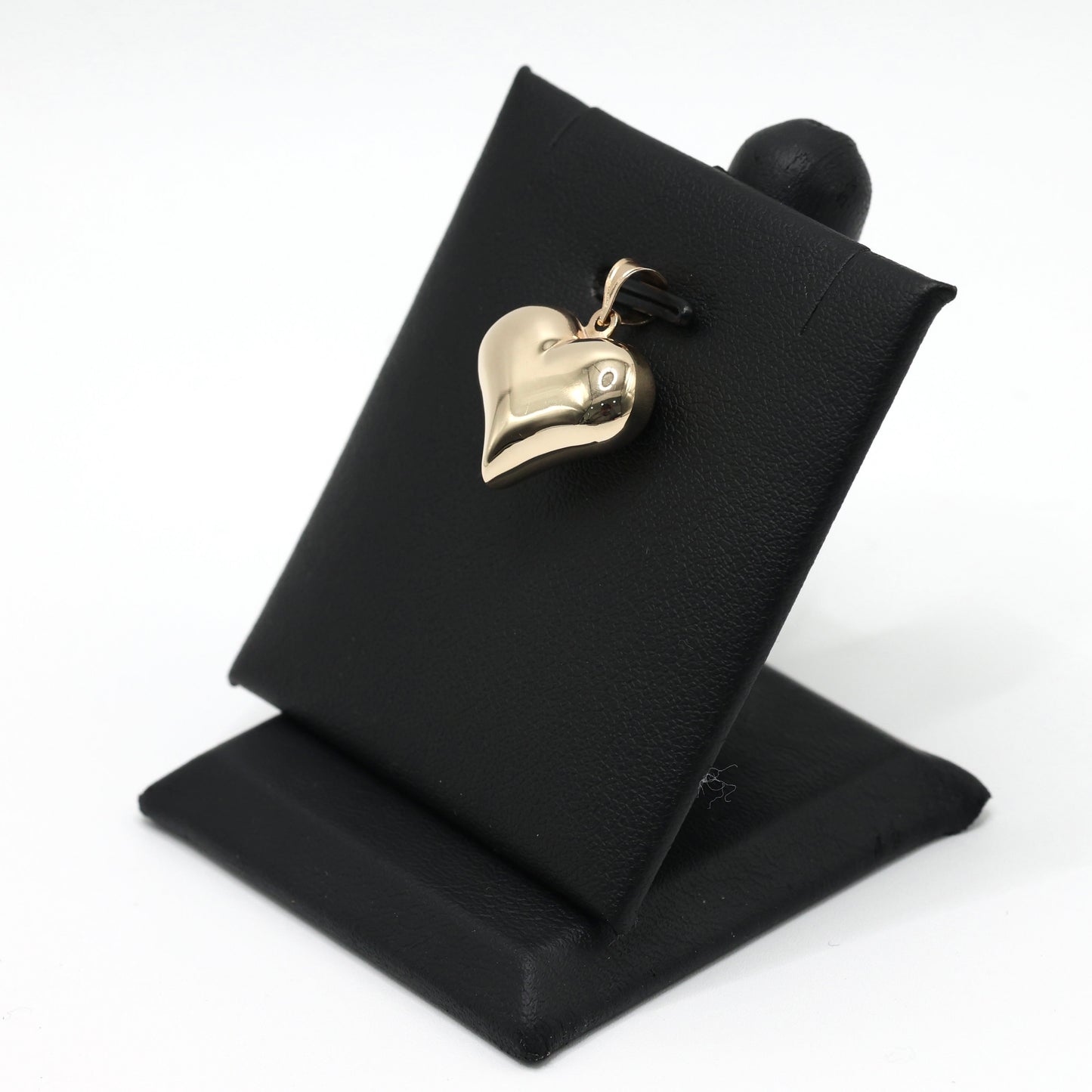 14KT GOLD LARGE PUFFY HEART PENDANT