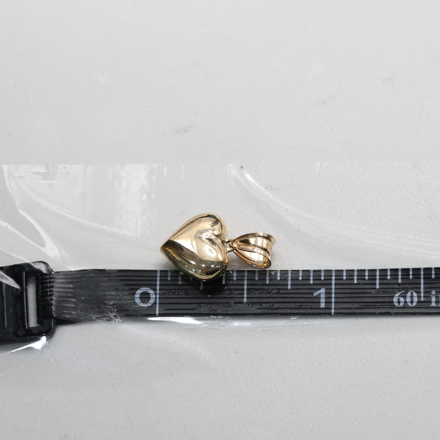 14KT GOLD SMALL HEART PENDANT WITH BOX CHAIN - 5 CHAIN SIZES