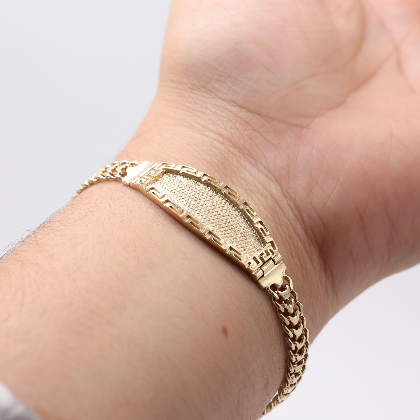 14KT GOLD PETATILLO BRACELET - ENGRAVING OVERTOP INCLUDED