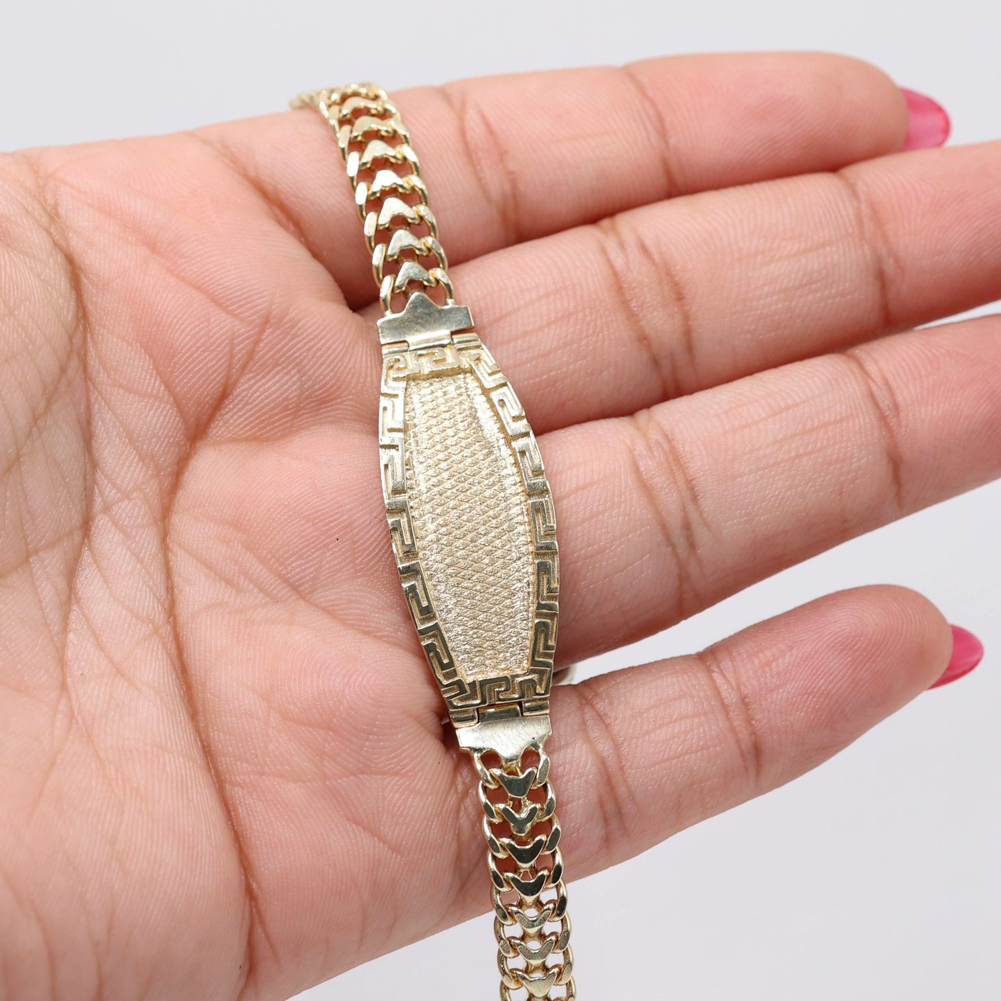 14KT GOLD PETATILLO BRACELET - ENGRAVING OVERTOP INCLUDED