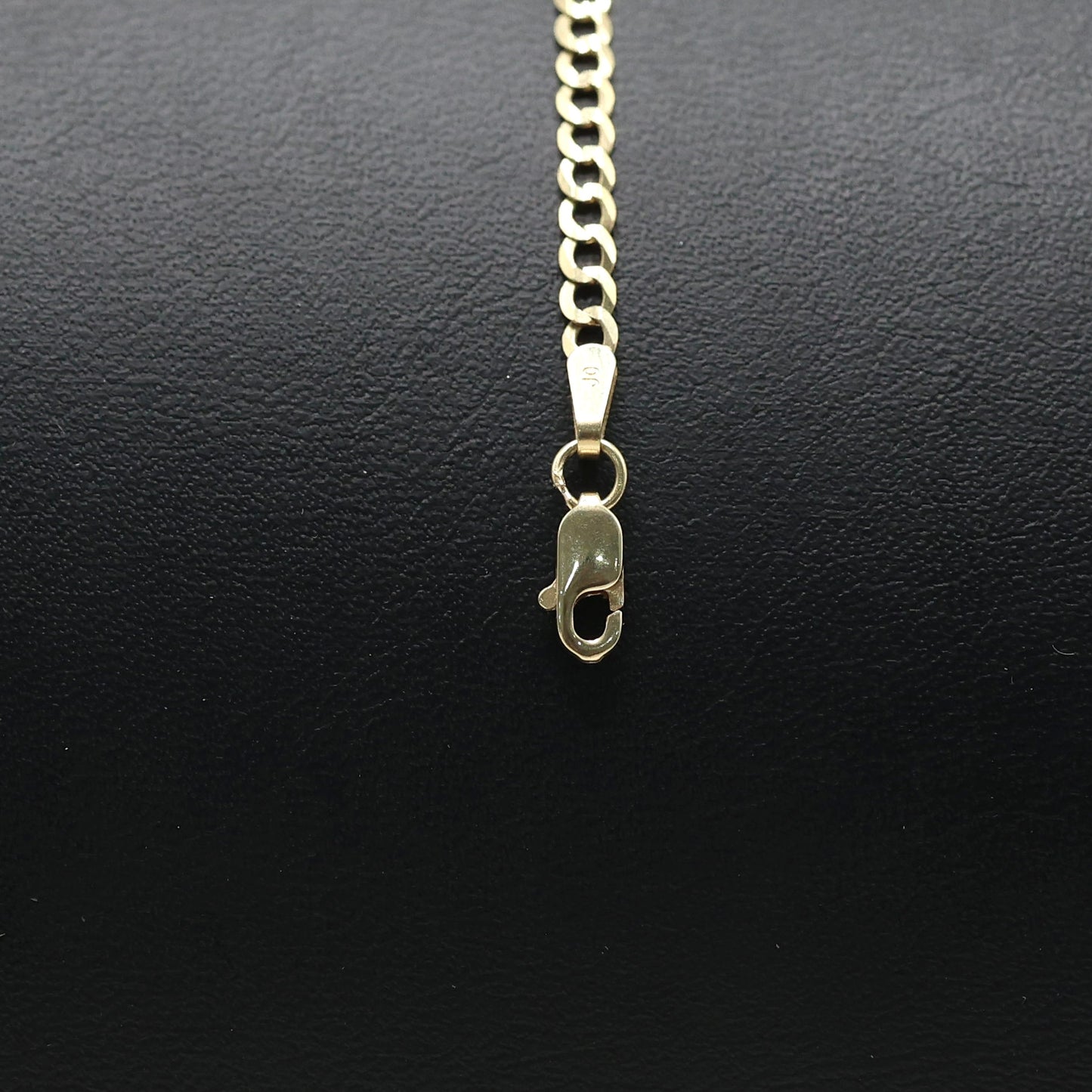 14KT GOLD KIDS CUBAN PLAQUE BRACELET SIZE 6