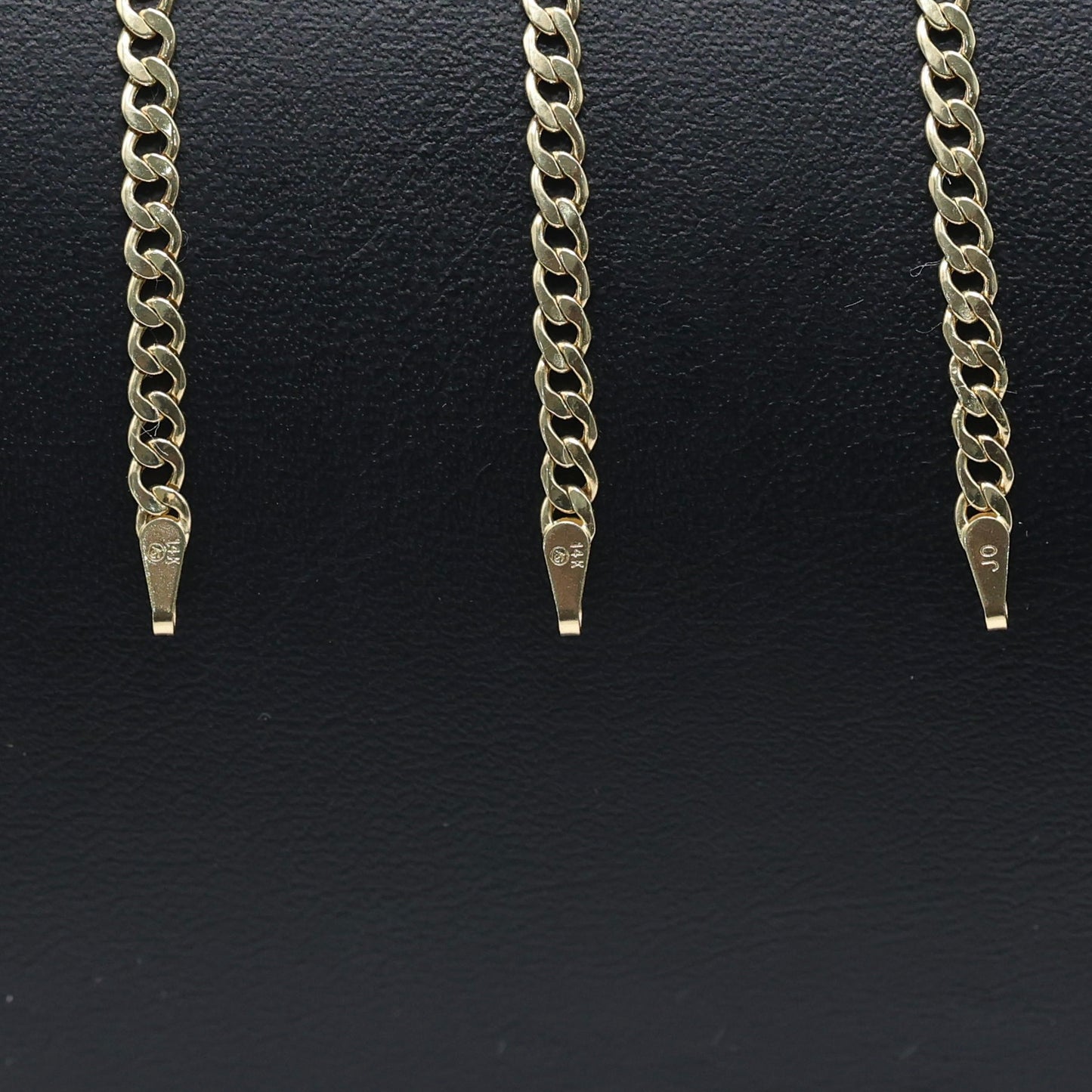 14KT GOLD KIDS CUBAN PLAQUE BRACELET SIZE 5.5