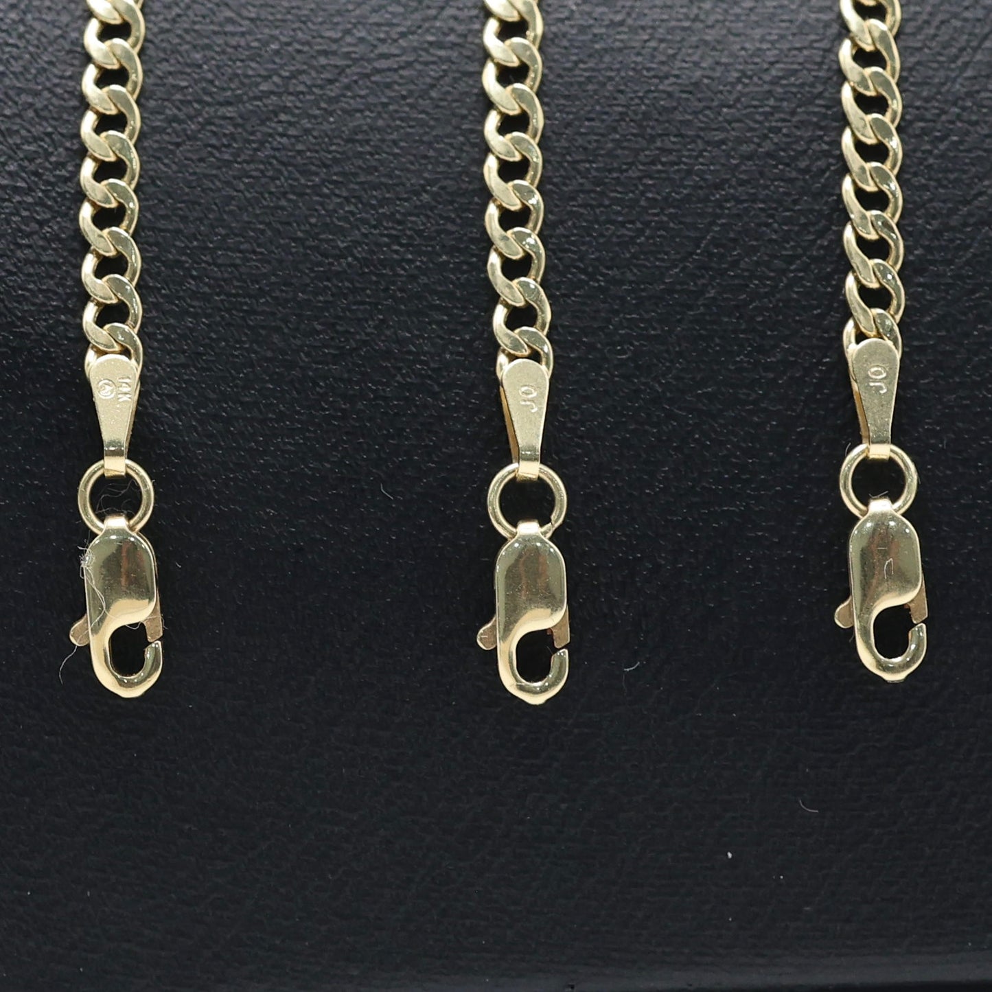 14KT GOLD KIDS CUBAN PLAQUE BRACELET SIZE 5.5