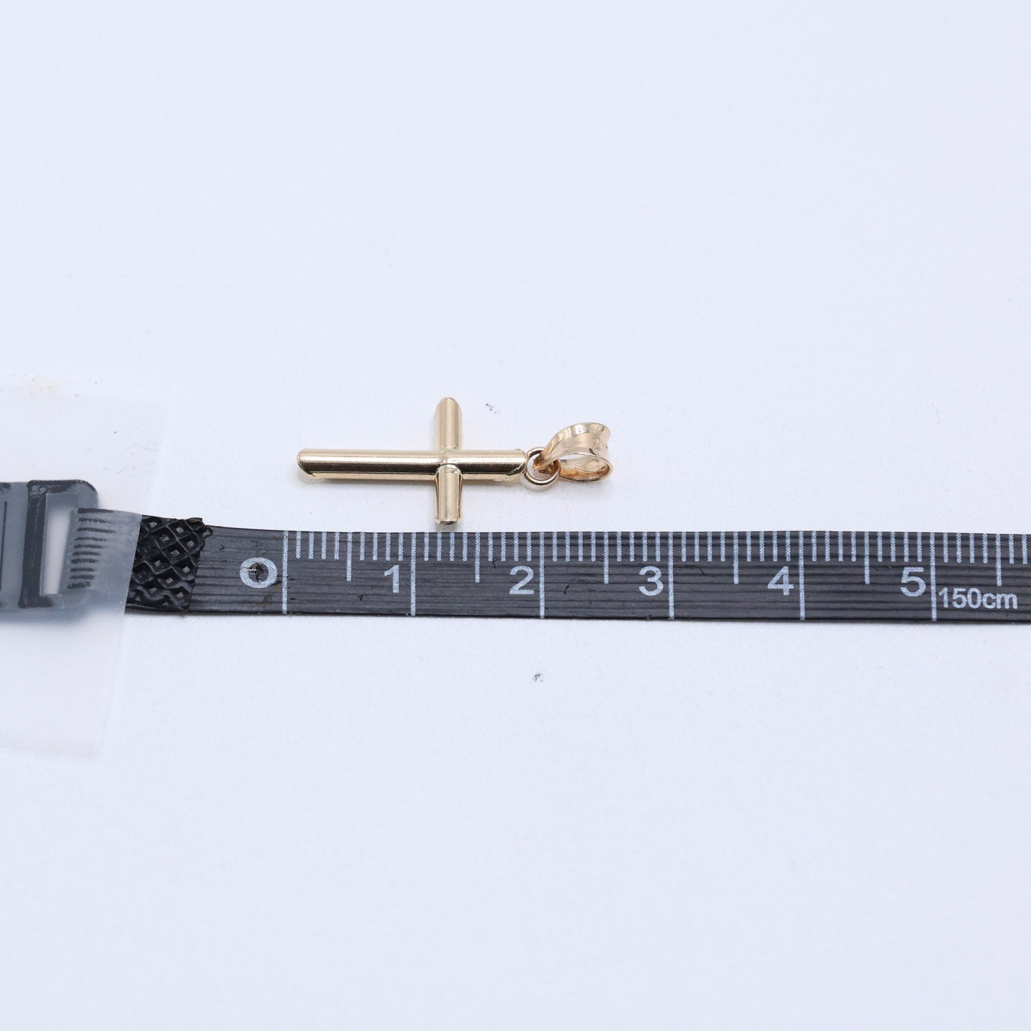 14KT GOLD DAINTY SIMPLE CROSS - 2 SIZES