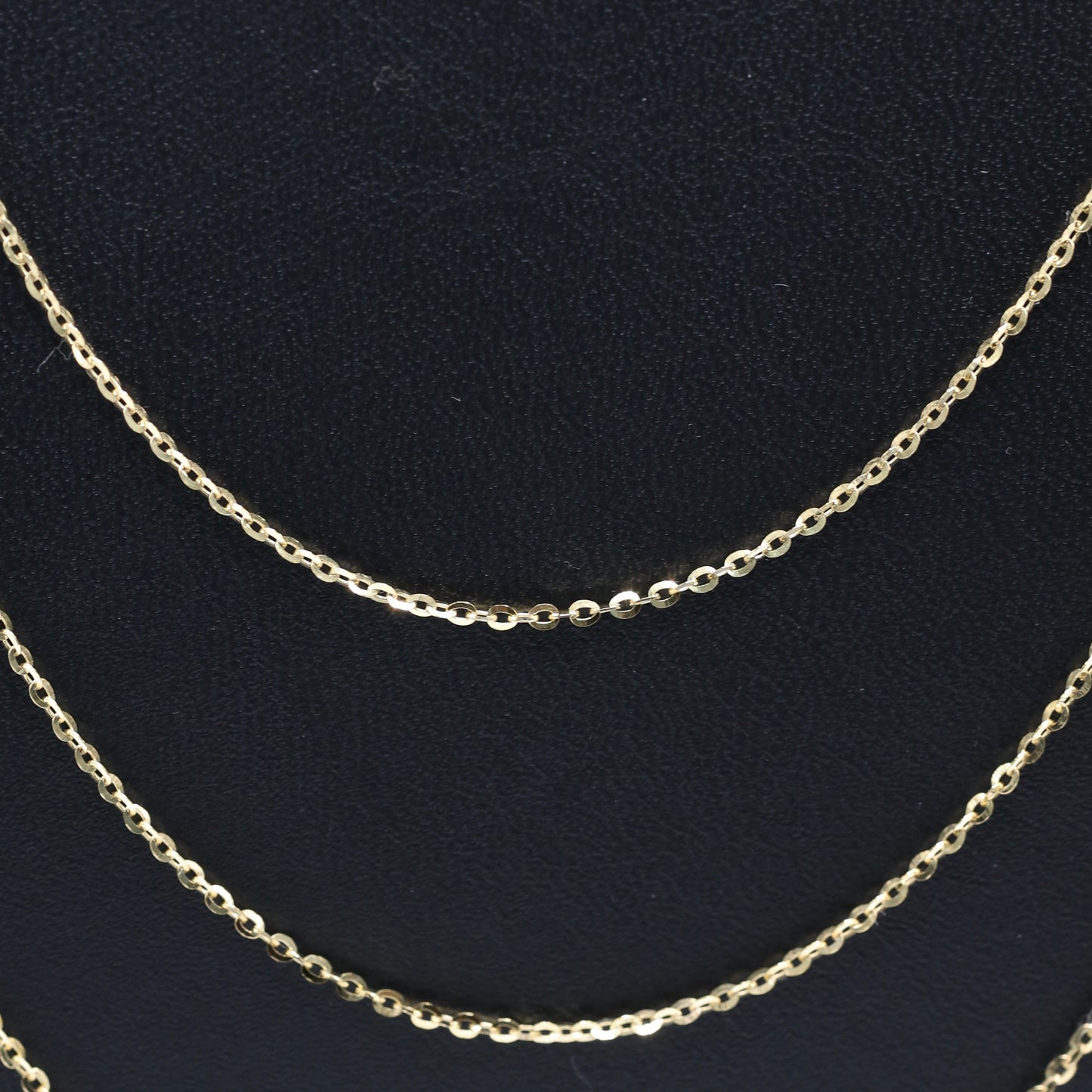 14KT GOLD ROLO 1.5MM NECKLACE CHAIN - 3 SIZES AVAILABLE