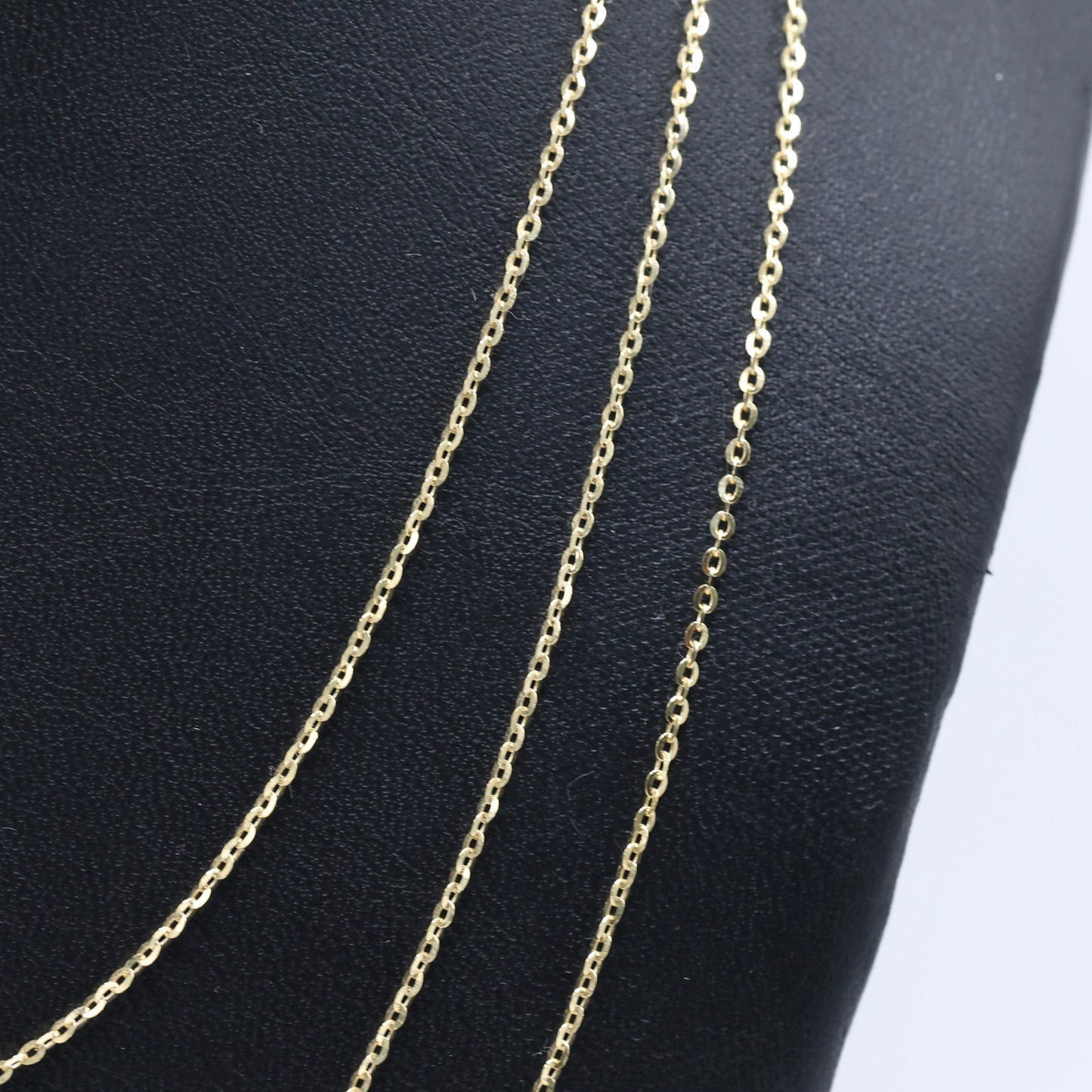 14KT GOLD ROLO 1.5MM NECKLACE CHAIN - 3 SIZES AVAILABLE