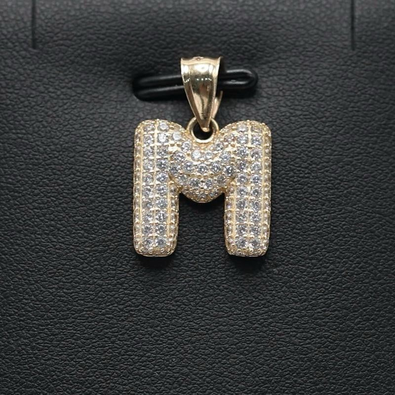 14KT GOLD PUFFY BUBBLE LETTERS A-Z