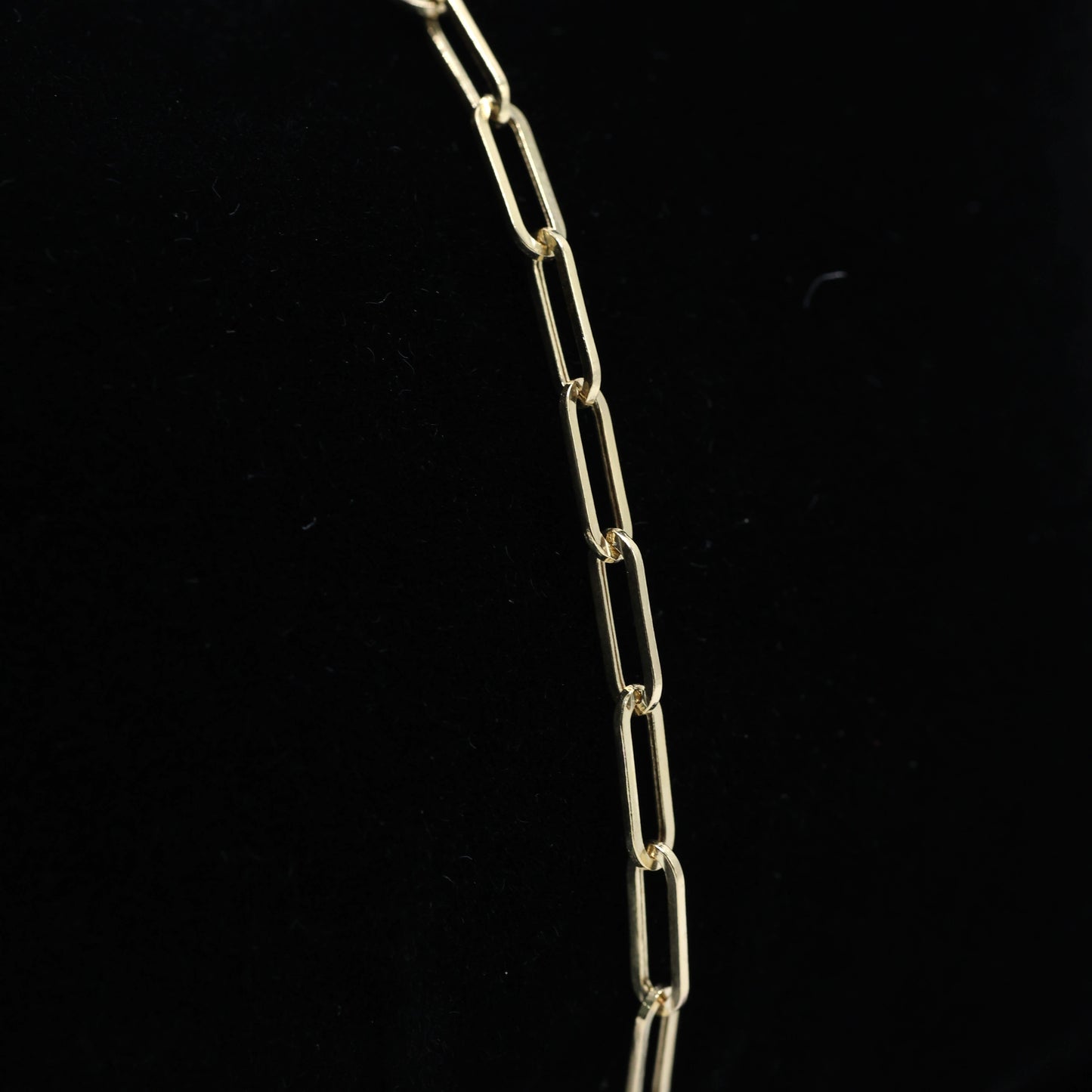 14KT GOLD 3MM PAPERCLIP BRACELET - 3 SIZES AVAILABLE