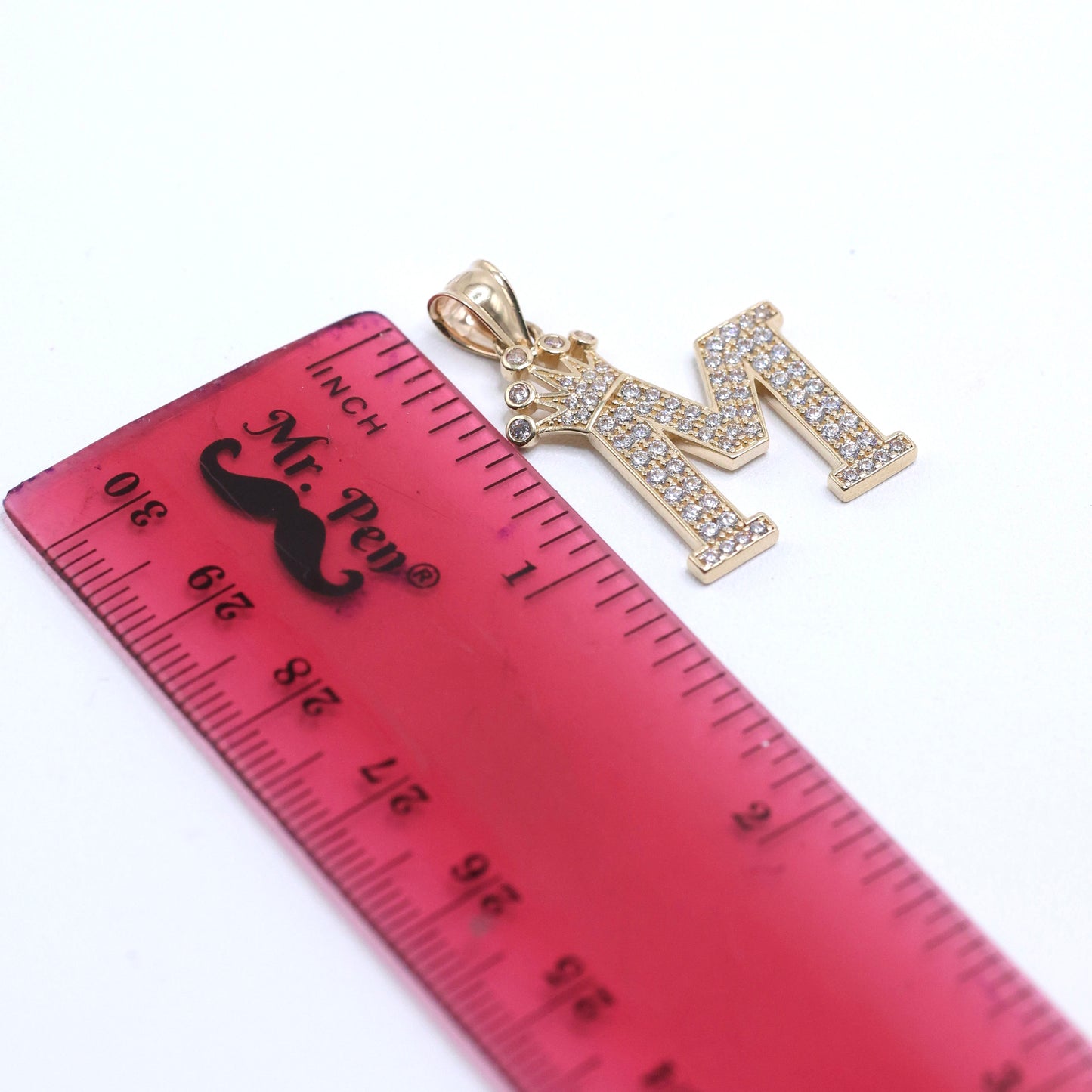 14KT GOLD CROWN BOX LETTERS