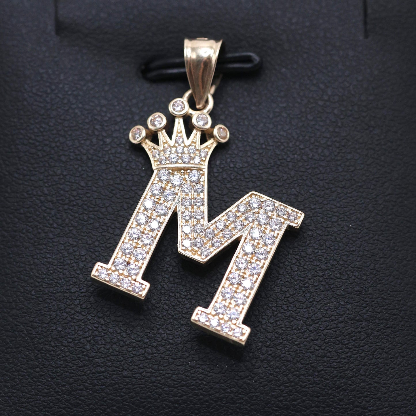 14KT GOLD CROWN BOX LETTERS