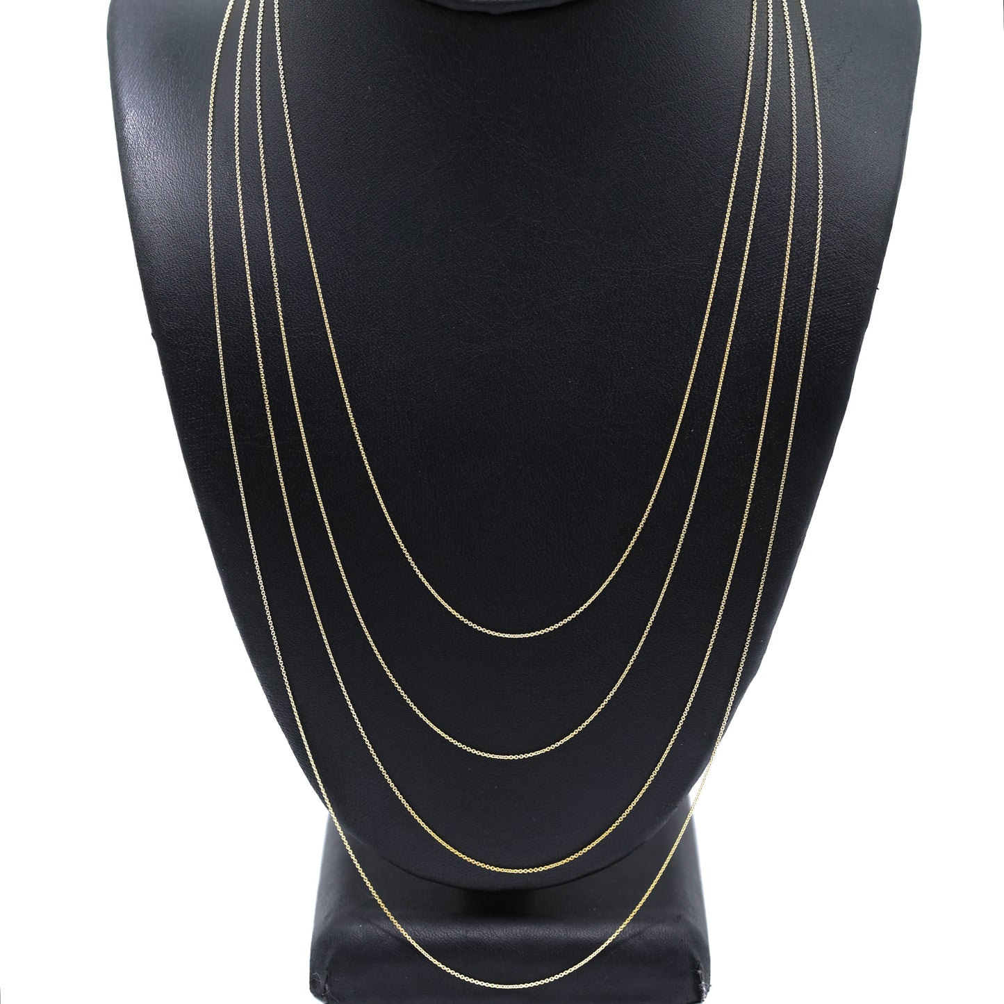 14KT GOLD MINI ROLO 0.5MM NECKLACE CHAIN