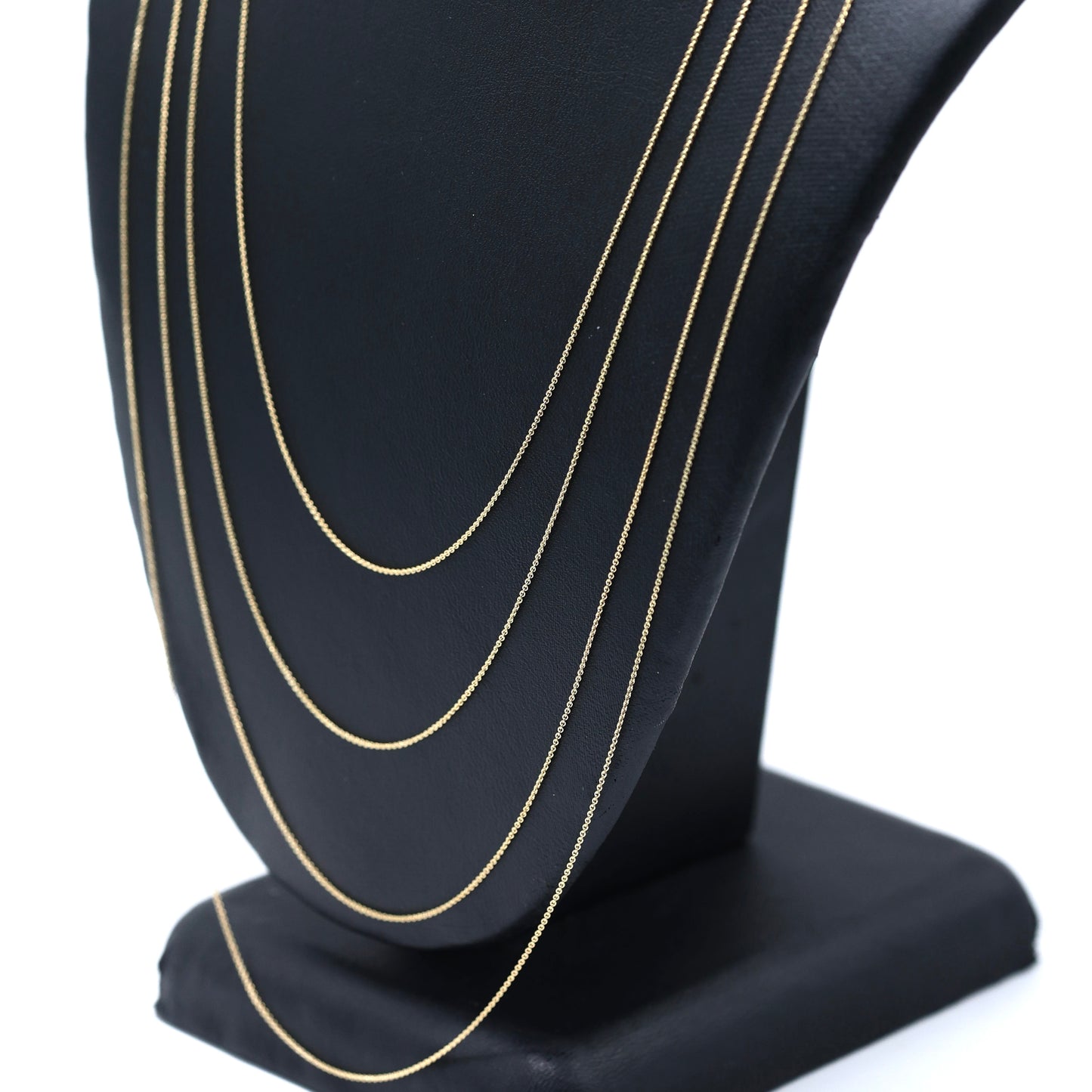 14KT GOLD MINI ROLO 0.5MM NECKLACE CHAIN