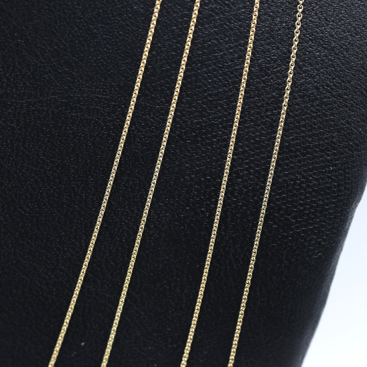 14KT GOLD MINI ROLO 0.5MM NECKLACE CHAIN