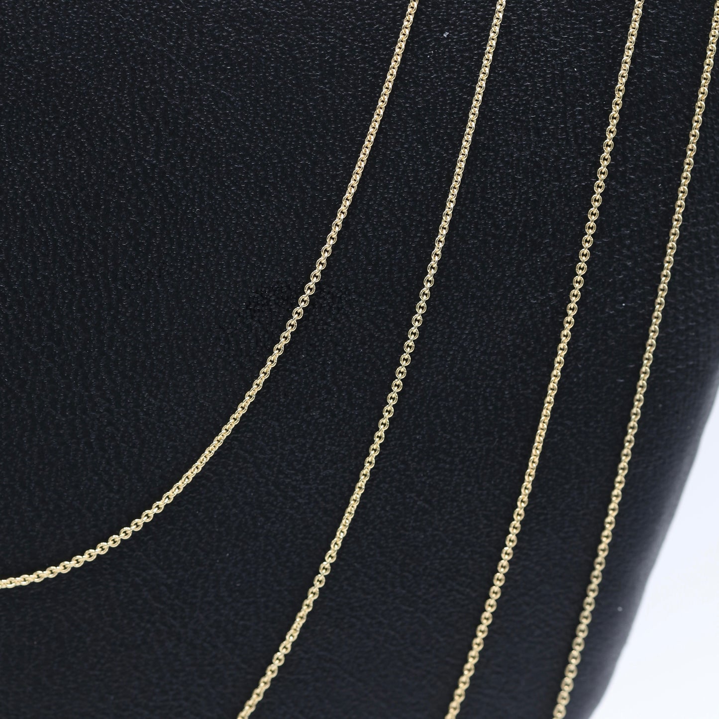 14KT GOLD MINI ROLO 0.5MM NECKLACE CHAIN