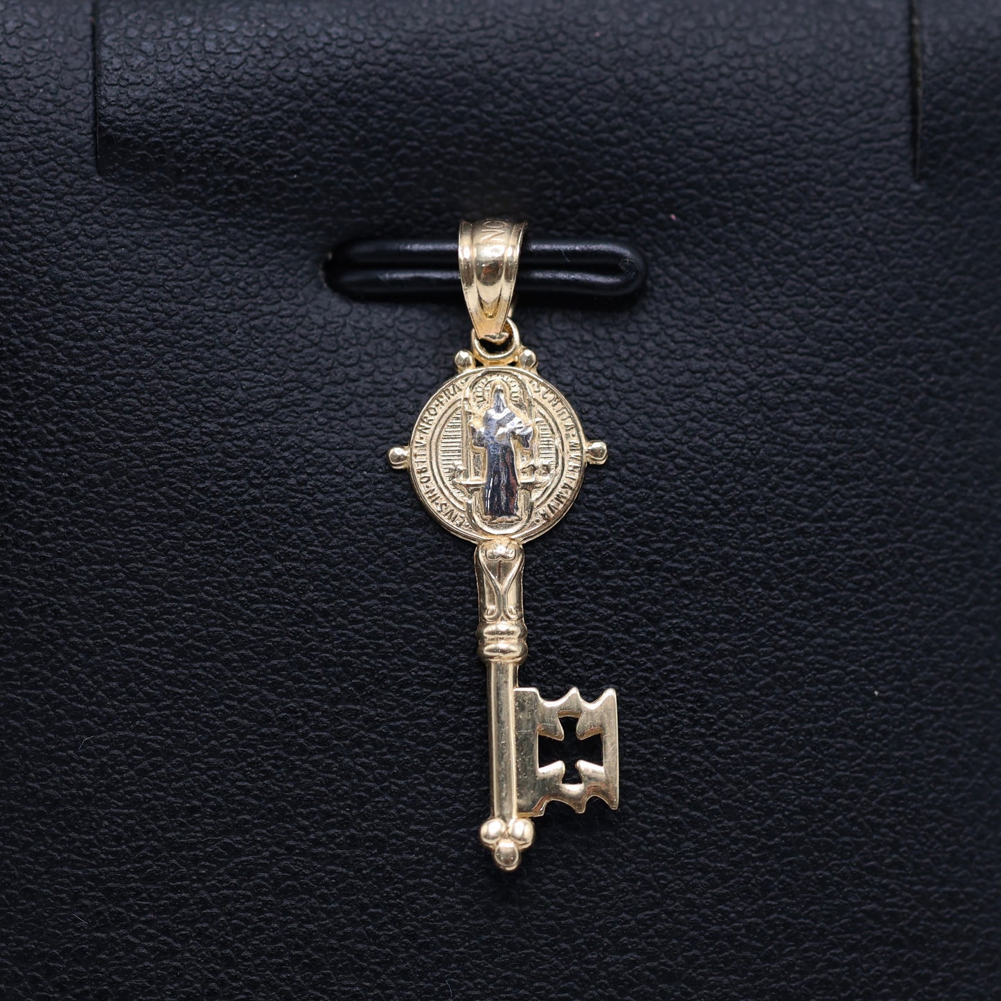 14KT GOLD MINI SAN BENITO KEY PENDANT