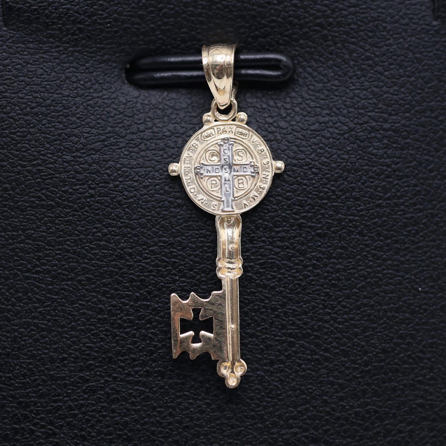 14KT GOLD MINI SAN BENITO KEY PENDANT