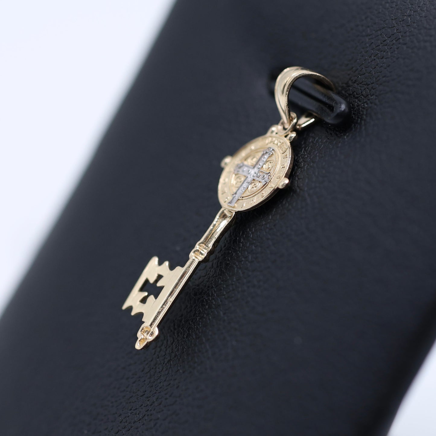 14KT GOLD MINI SAN BENITO KEY PENDANT