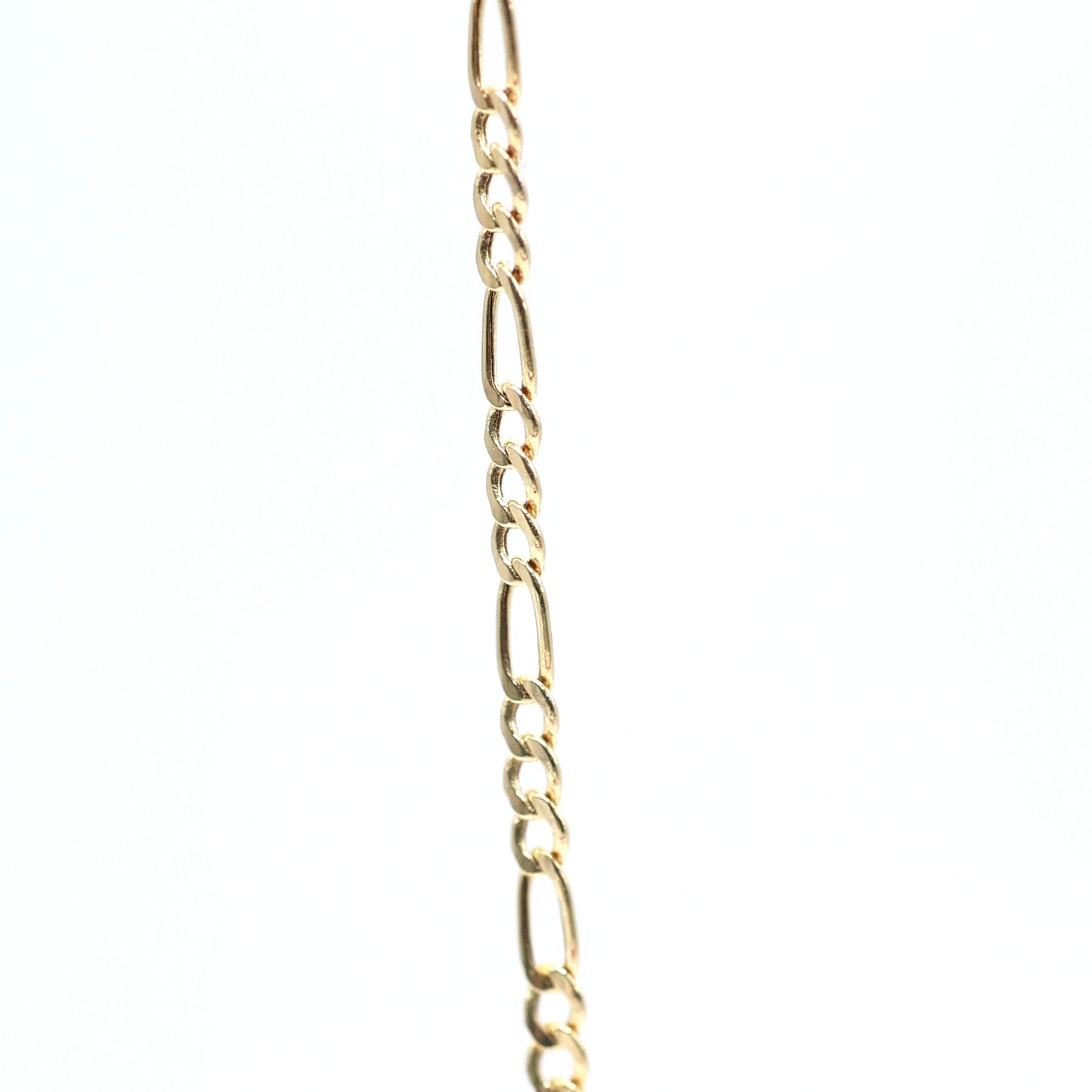 14KT GOLD MINI-FIGARO 2MM NECKLACE SEMISOLID