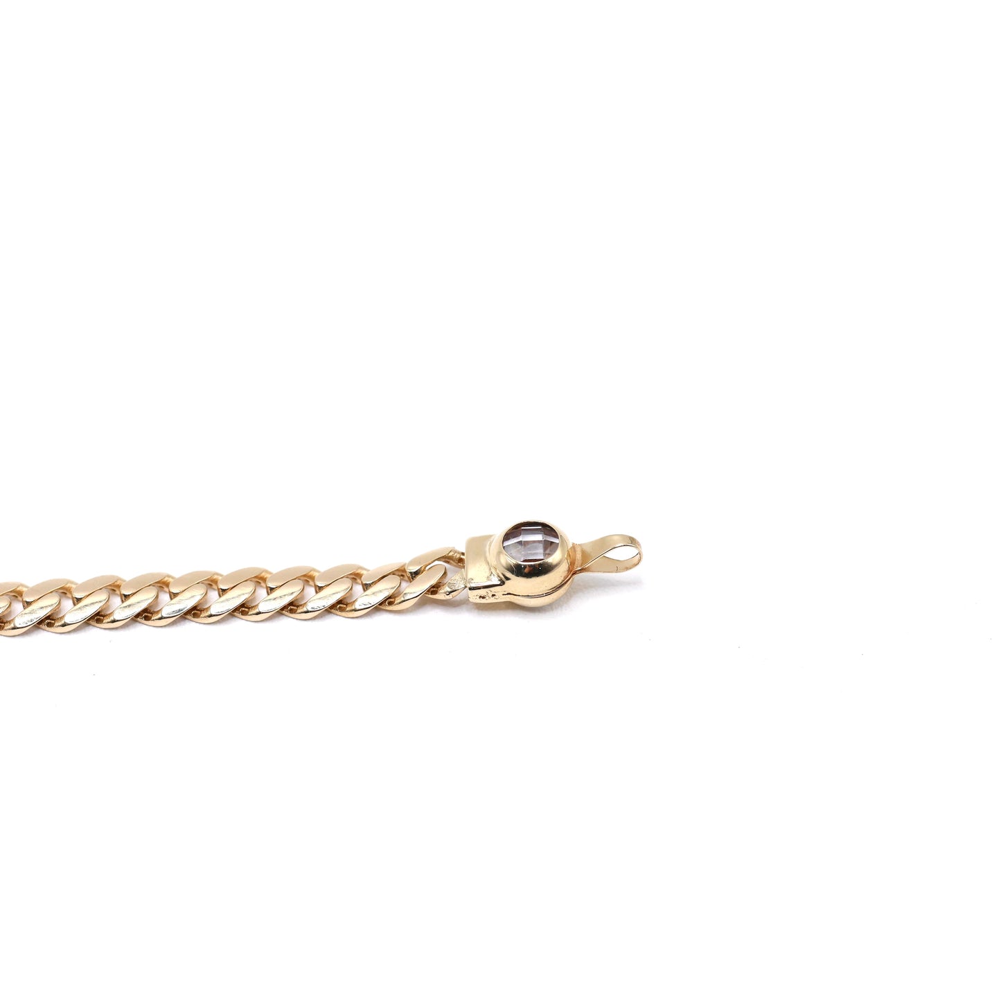 14KT GOLD HEART PLAQUE BRACELET 4.5MM GREEK OUTLINE CUBAN LINK - FREE CUSTOM LASER ENGRAVING