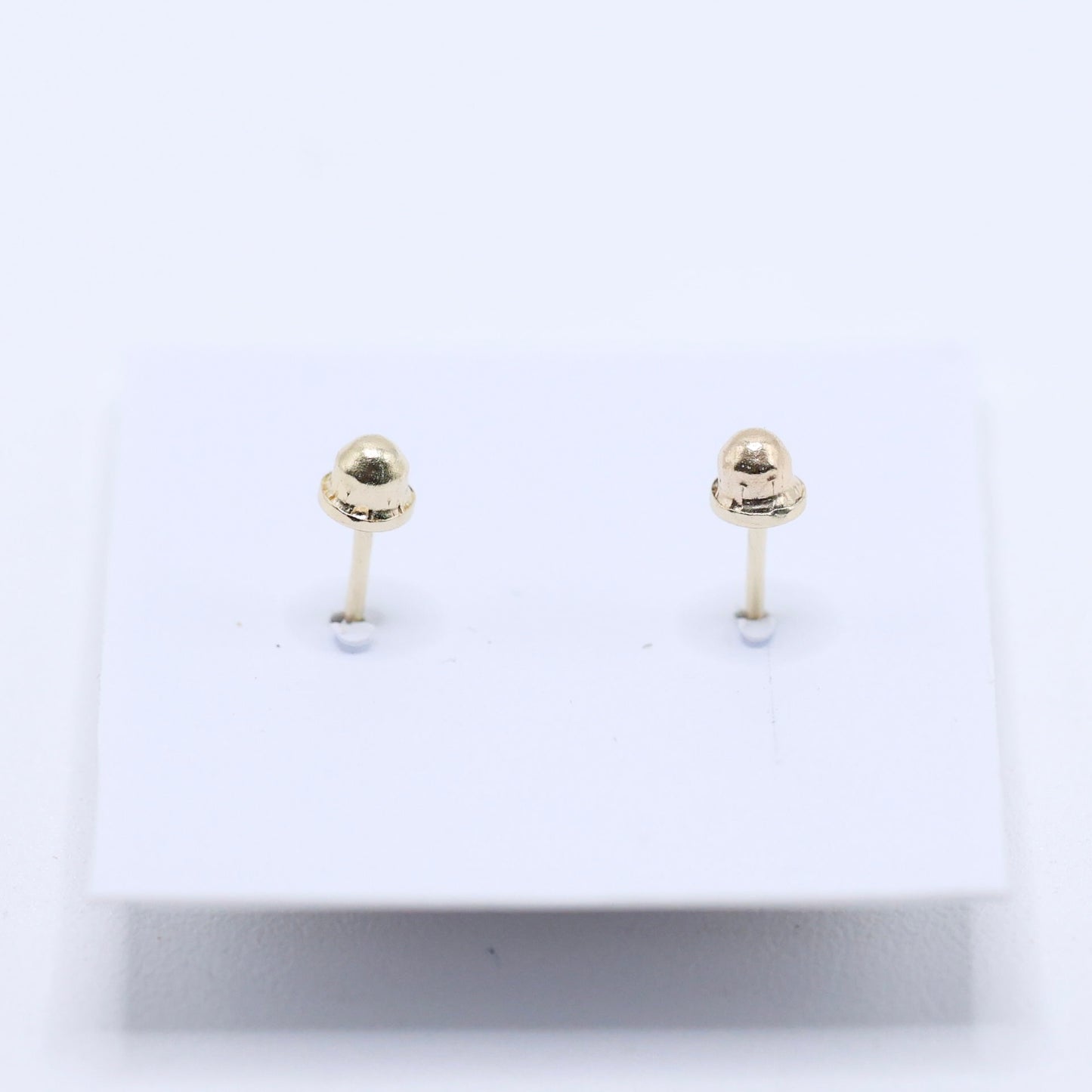 14KT GOLD OVAL VIRGEN DE GUADALUPE EARRINGS SCREW ON
