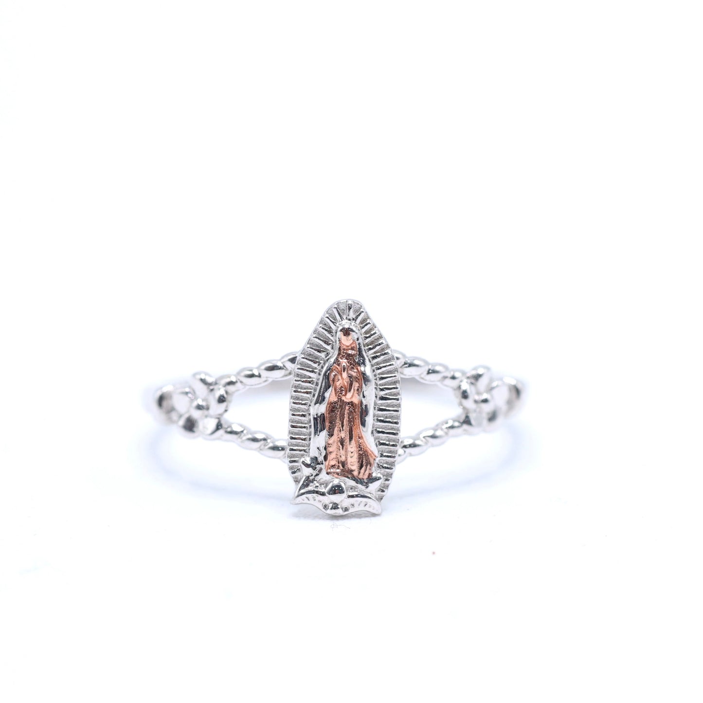 925 SILVER VIRGENCITA RING - 2 TONE